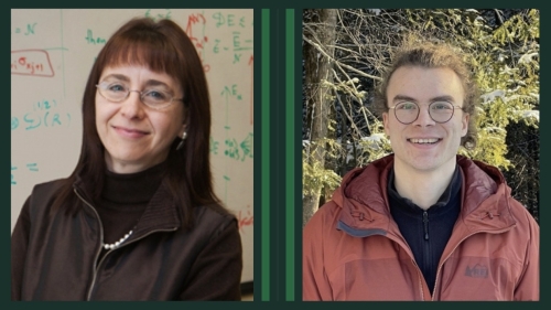 Professor Lorenza Viola and postdoc Michiel Burgelman