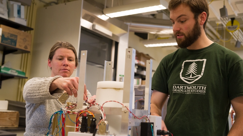 Robyn Millan, Associate Professor of Physics and Graduate Student Brett Rudy Anderson