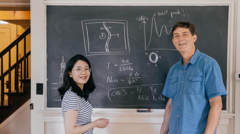 Hui Wang and Miles Blencowe (Photo by Robert Gill) Hui Wang and Miles Blencowe