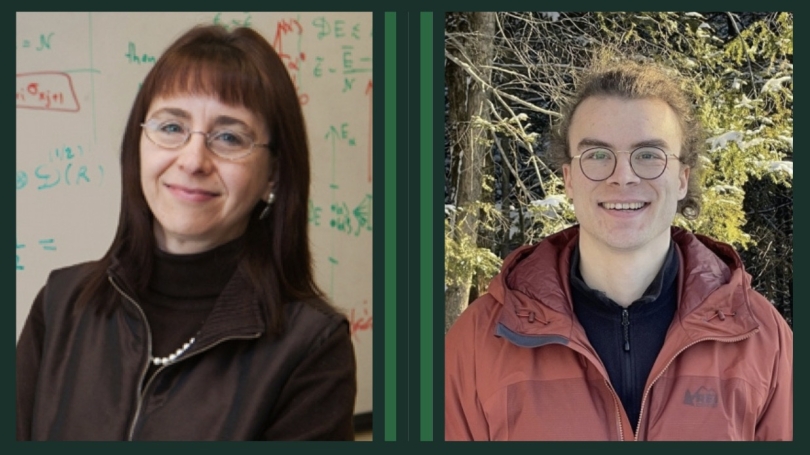 Professor Lorenza Viola and postdoc Michiel Burgelman Professor Lorenza Viola and postdoc Michiel Burgelman