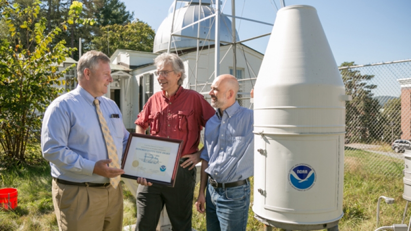 NWS Award presented to Jim LaBelle and Adam Goldblatt